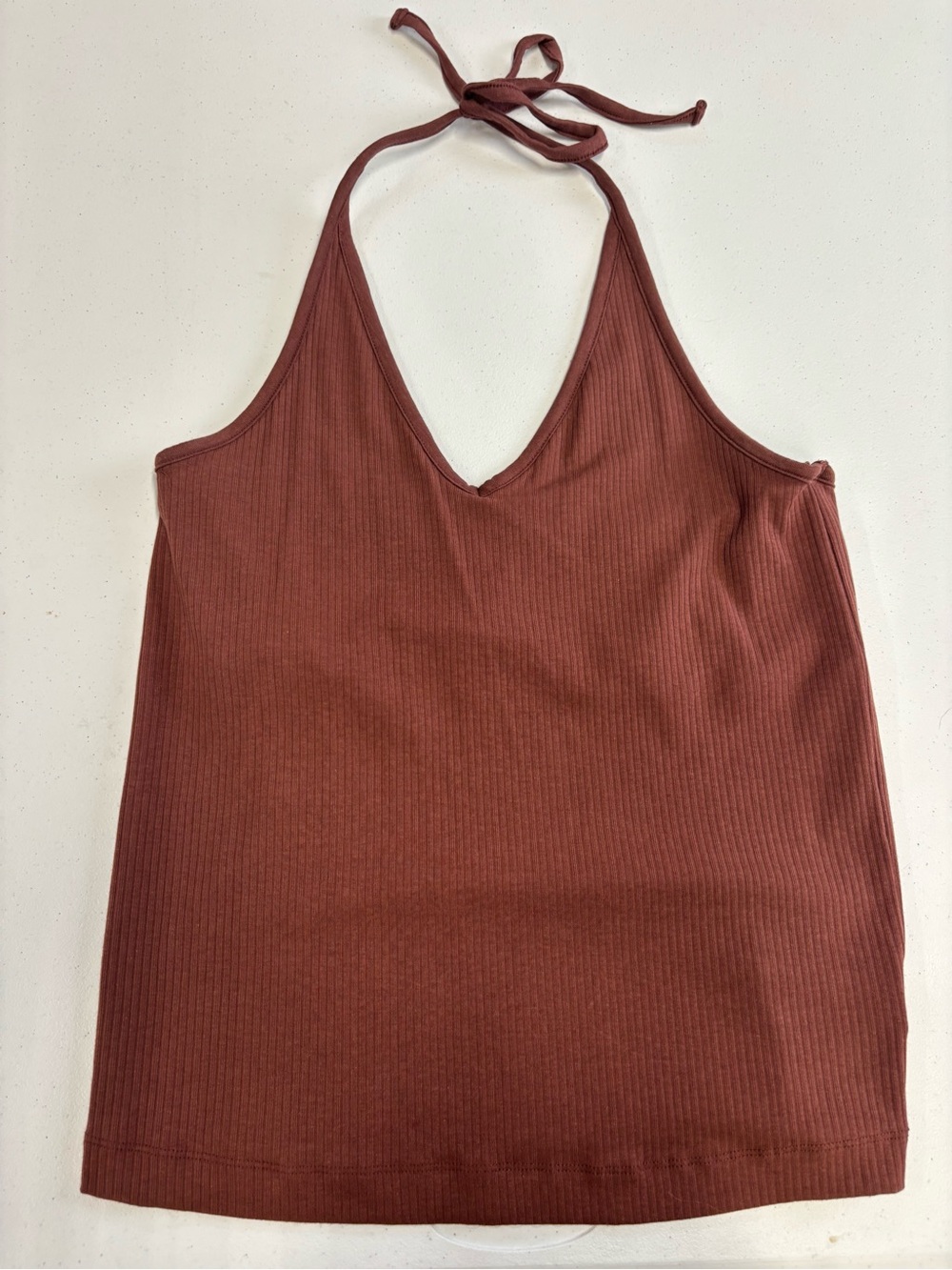 Old Navy Ribbed Halter Tank Top - Rust